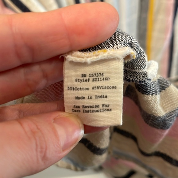 Striped short sleeve dress size XL. - Picture 5 of 5